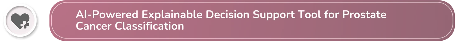 AI-Powered Explainable Decision Support Tool for Prostate Cancer Classification